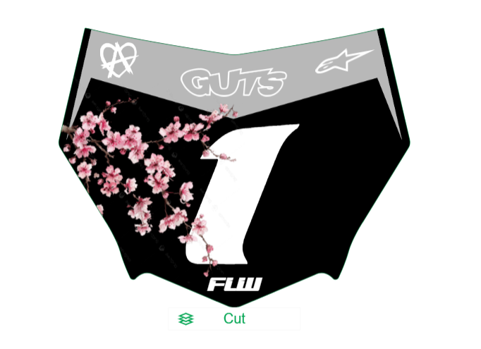 MOTOCUTZ plate decal
