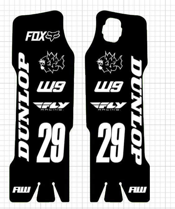 FLOW　フロー　ステッカー KKE fork guard decals – Flow Designs