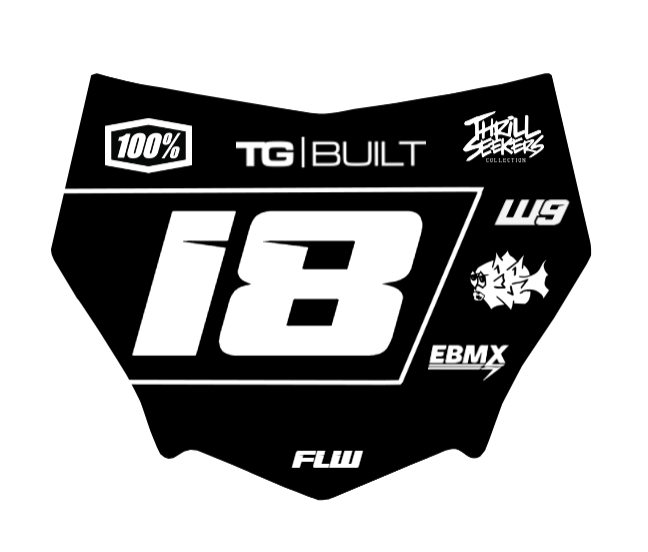 MOTOCUTZ plate decal