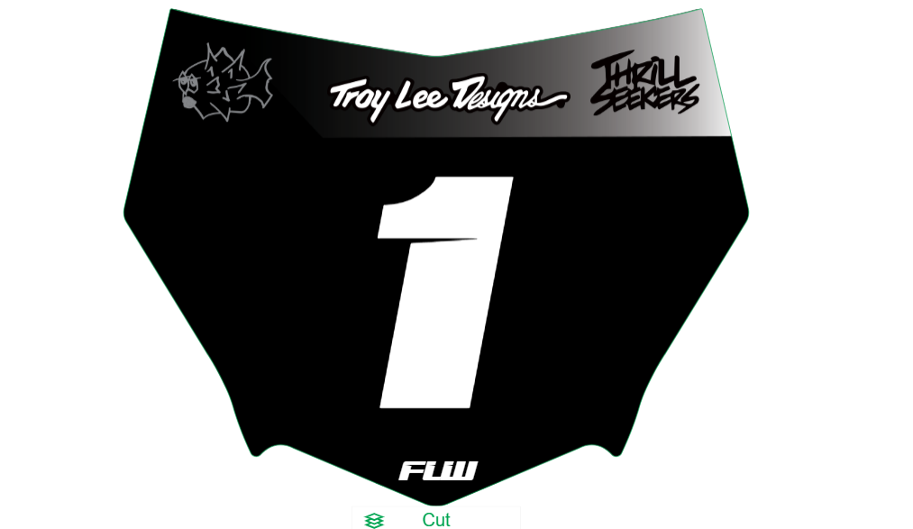 MOTOCUTZ plate decal