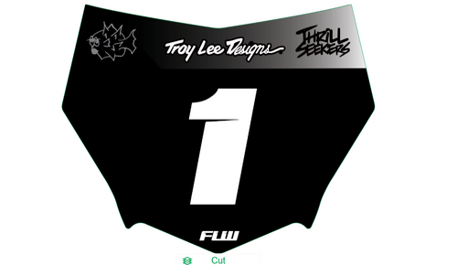 MOTOCUTZ plate decal