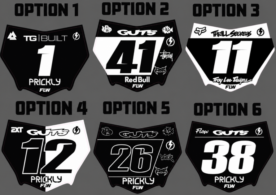 MOTOCUTZ plate decal