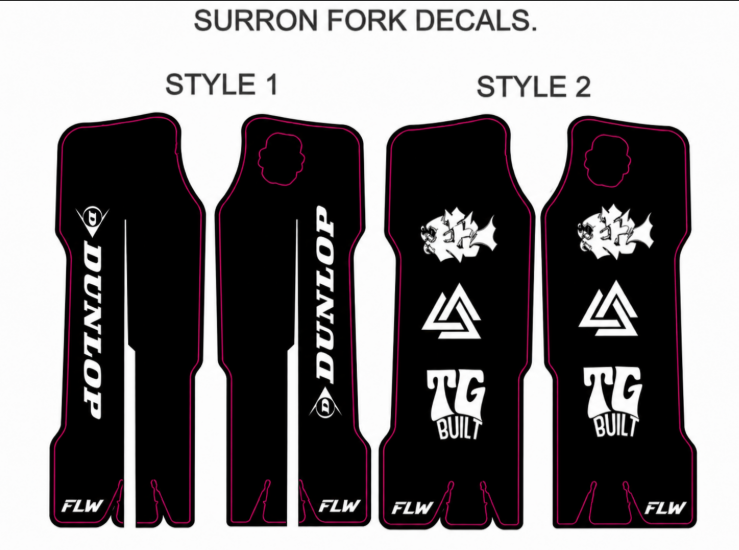KKE fork guard decals