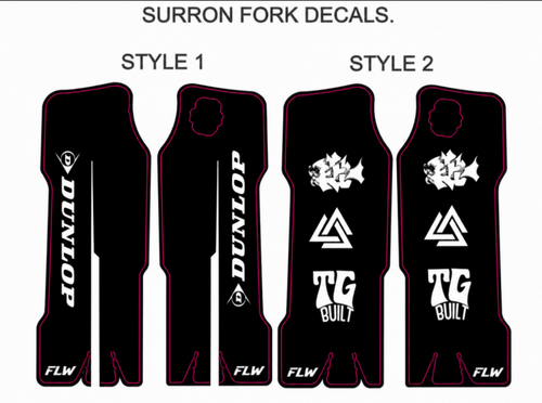 KKE fork guard decals